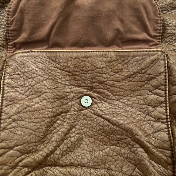 Brown Textured Backpack - Picture 10 of 12